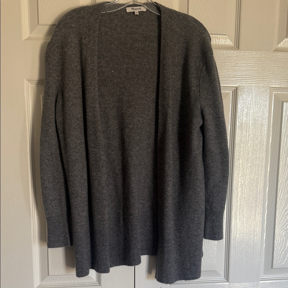 Madewell Heather Gray Open Cardigan